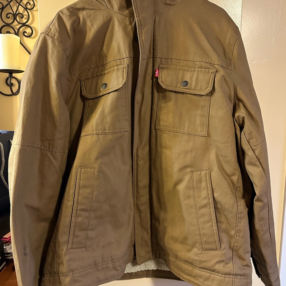 Levi's Tan Military Field Jacket-Like new!